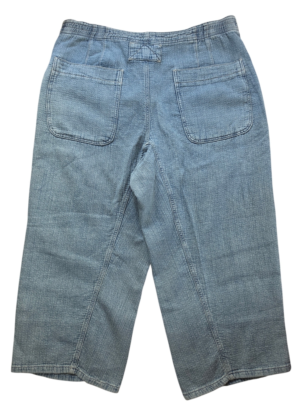 Free People We The Free Midnight Voyage Harem Pants in Light Blue Wash - Picture 9 of 9